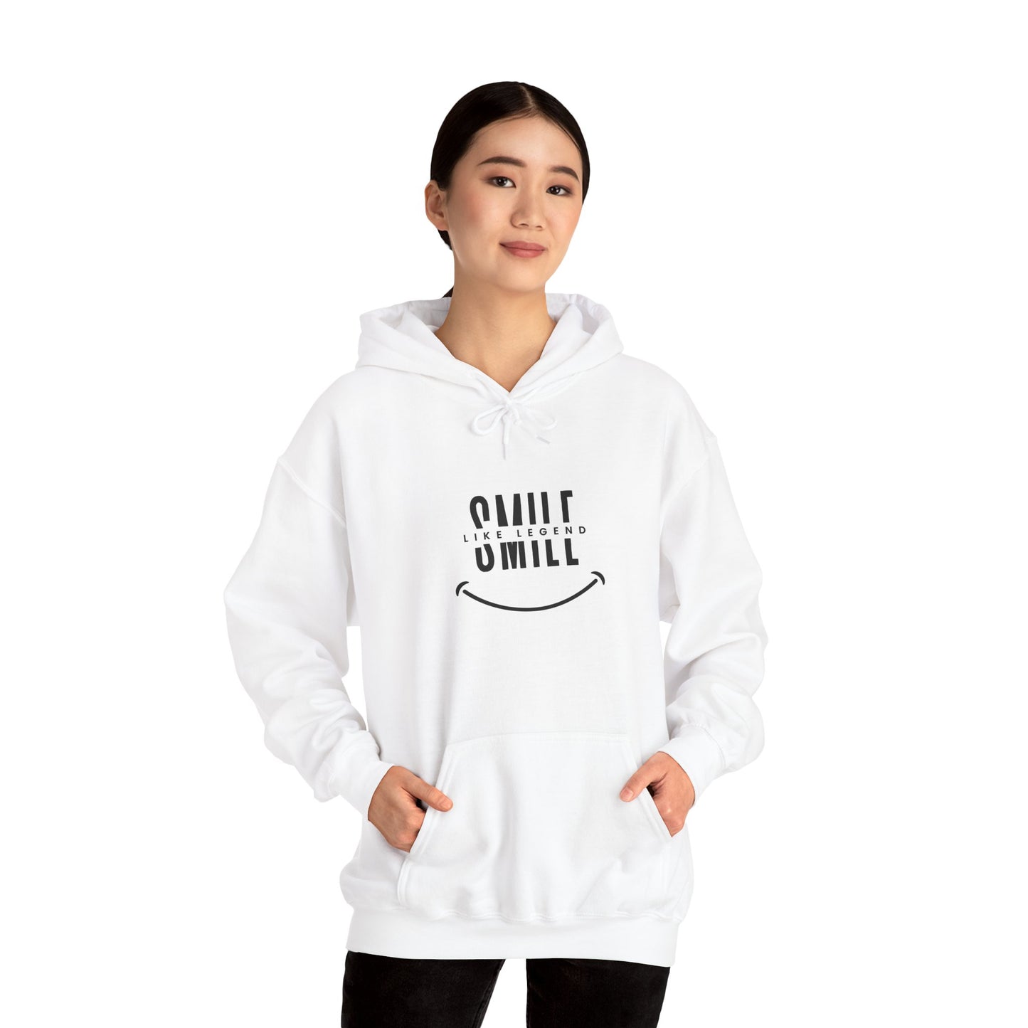 Unisex Hooded Sweatshirt - "Smile Like a Legend" Graphic