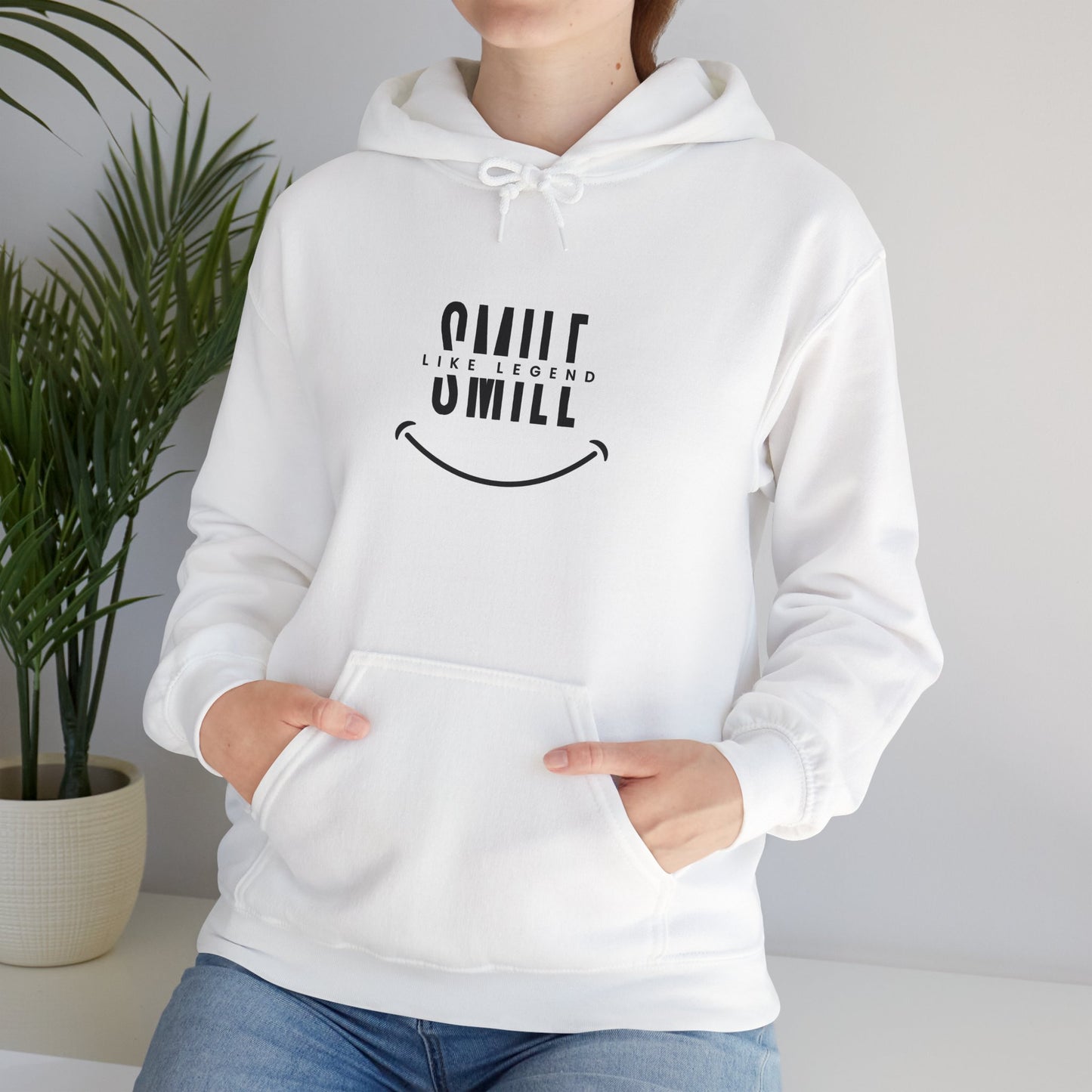 Unisex Hooded Sweatshirt - "Smile Like a Legend" Graphic