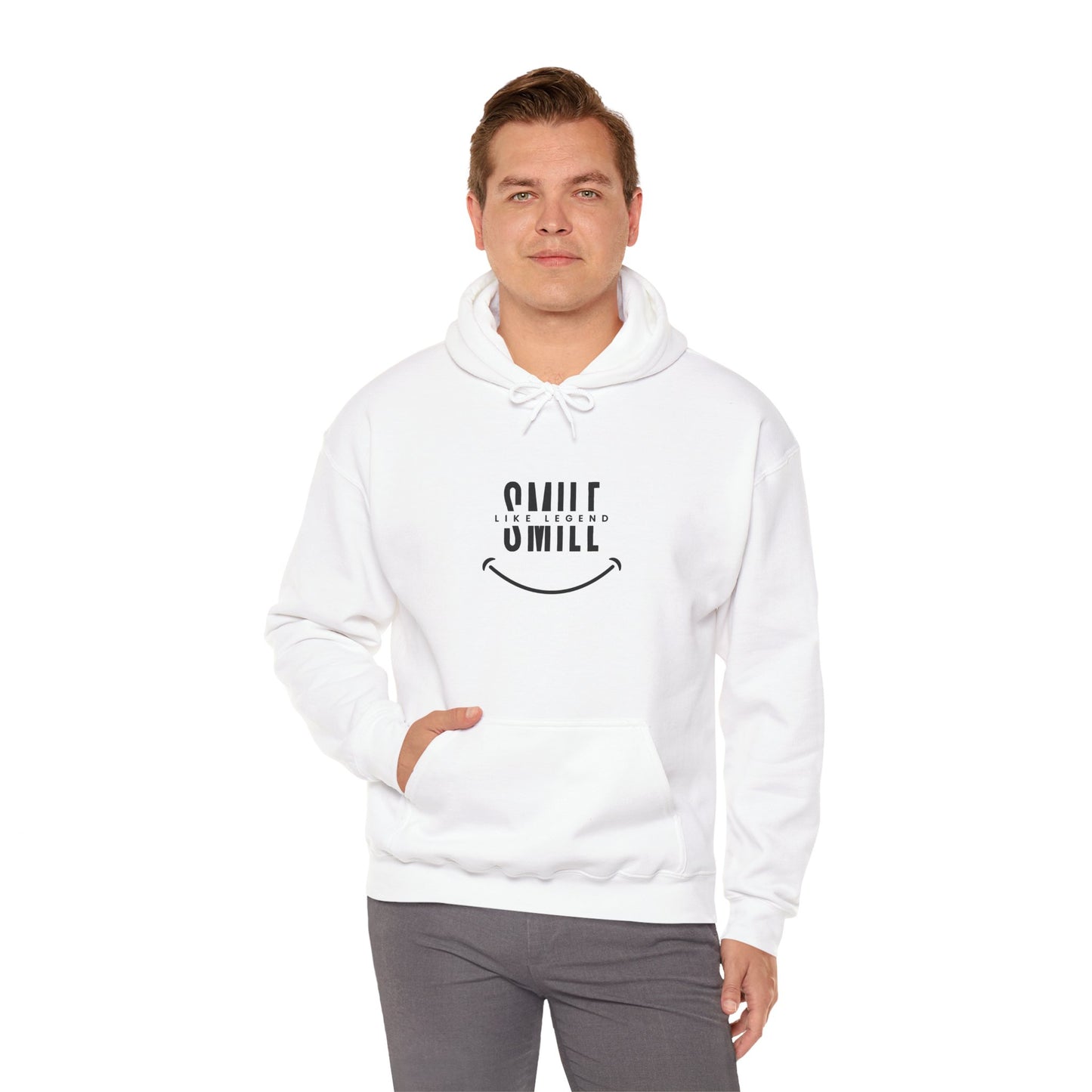 Unisex Hooded Sweatshirt - "Smile Like a Legend" Graphic