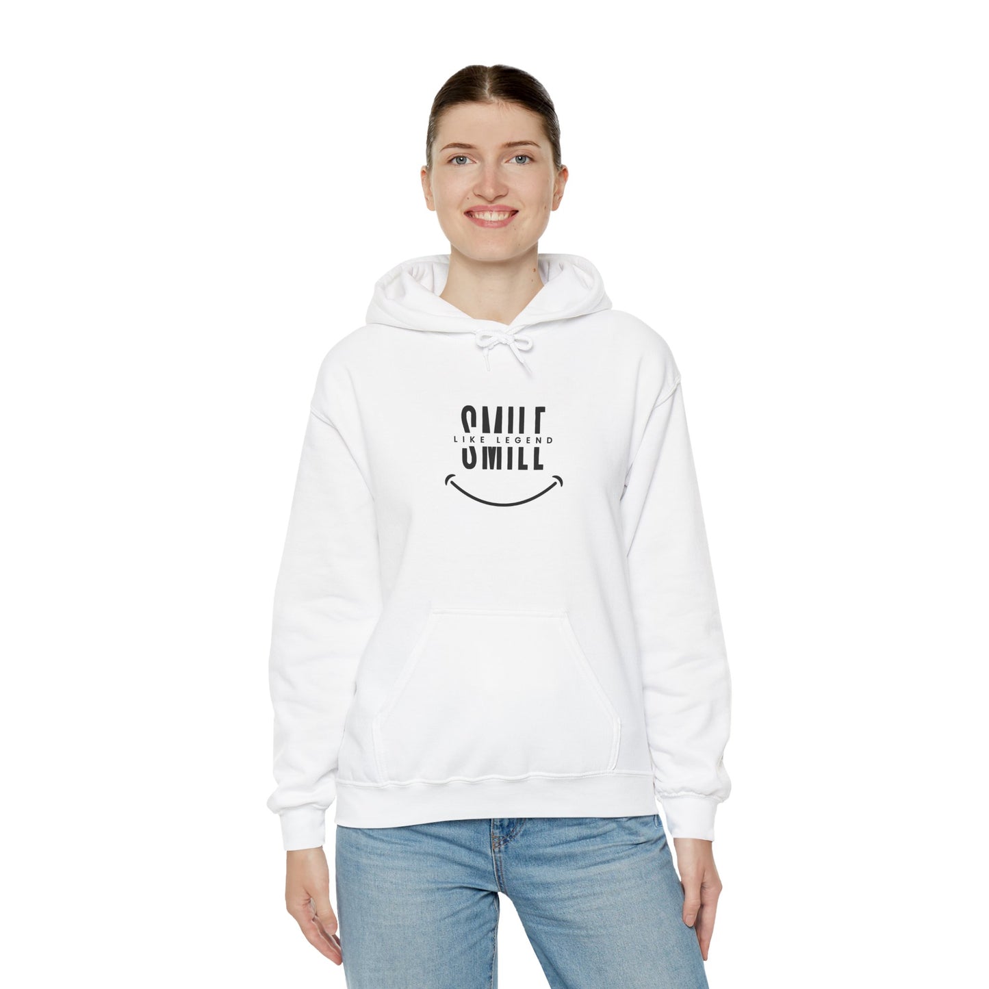 Unisex Hooded Sweatshirt - "Smile Like a Legend" Graphic