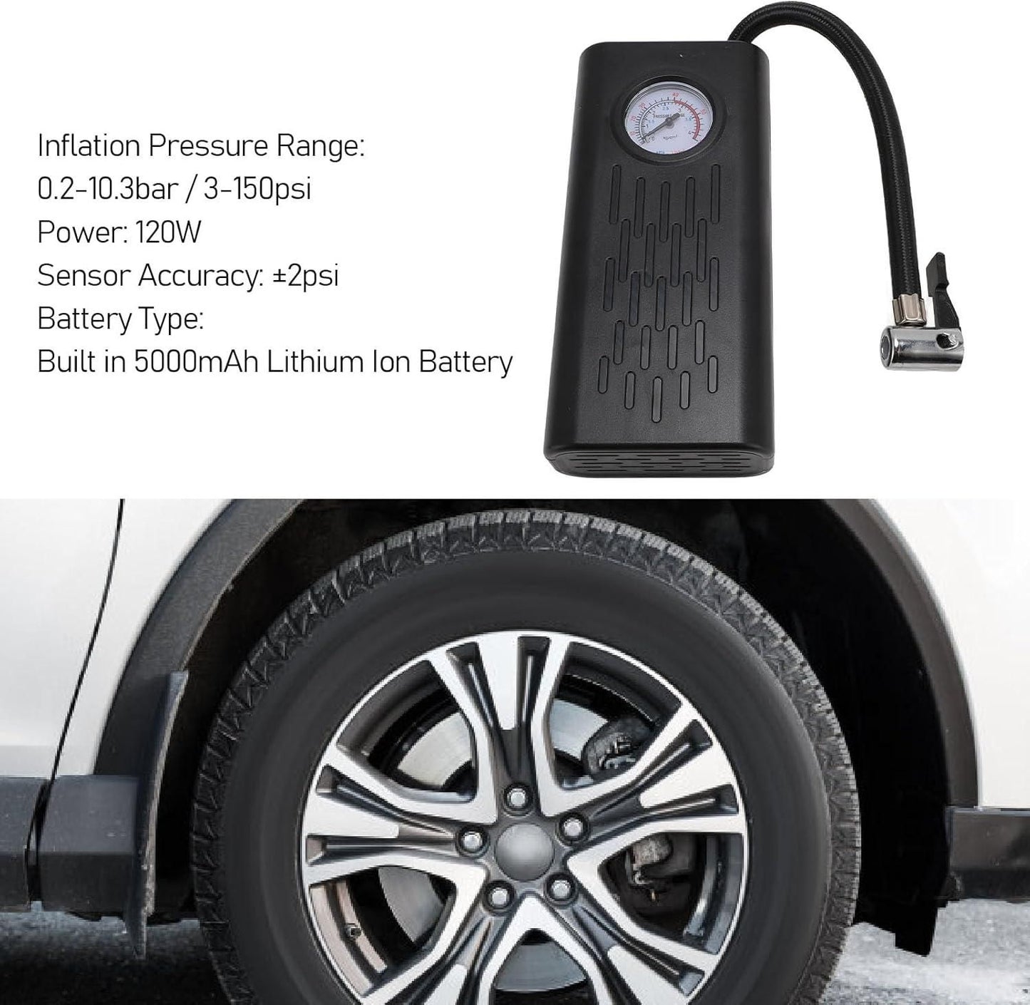 All in one Air Compressor Tire Inflator and Power Bank