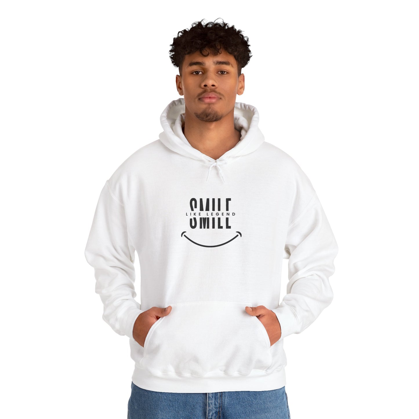 Unisex Hooded Sweatshirt - "Smile Like a Legend" Graphic